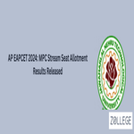 AP EAPCET 2024 MPC Stream Seat Allotment Results Released